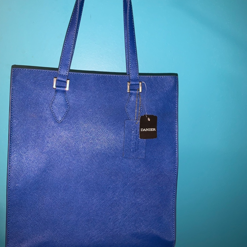 Brand New Danier Leather Cobalt Blue Women's Tote Bag